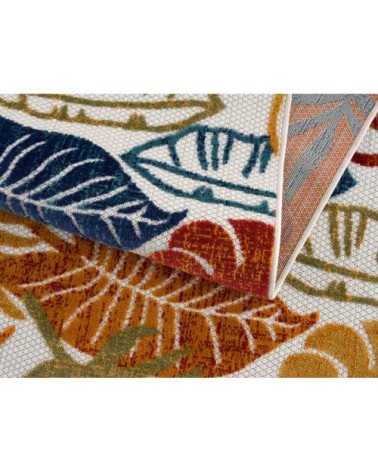 Tapis extérieur  multicolore au motif exotique 200x290