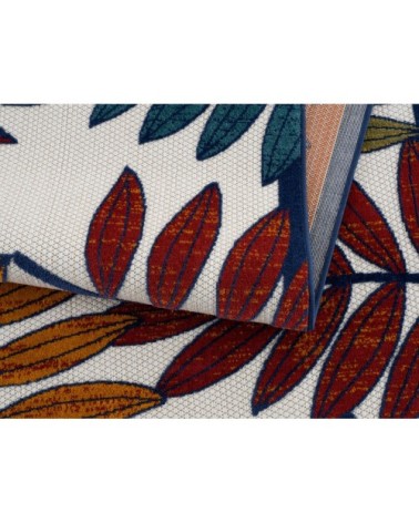 Tapis extérieur multicolore au motif palmier 70x140
