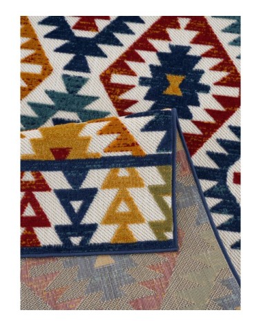 Tapis extérieur  multicolore au motif aztèque 200x290