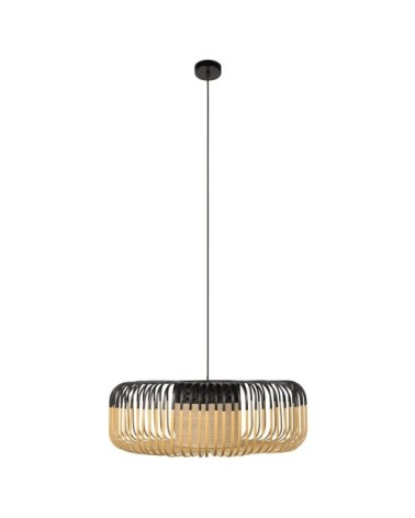 Suspension en bambou noir D60cm