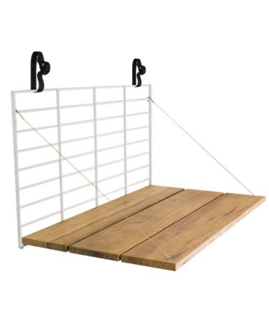 Table de balcon à accrocher blanc