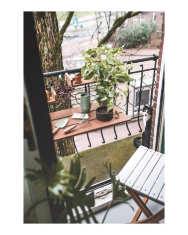Table de balcon à accrocher blanc