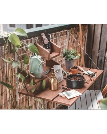 Table de balcon à accrocher noir