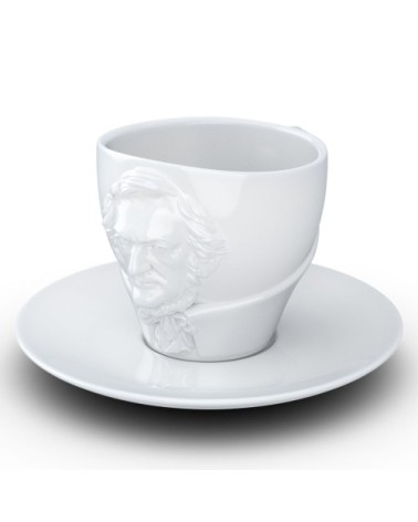 Tasse et sous tasse Richard Wagner en porcelaine 260ml