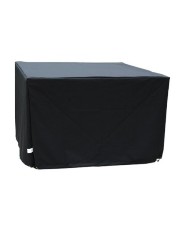 Housse de protection pour table de jardin 4 places en polyester noir