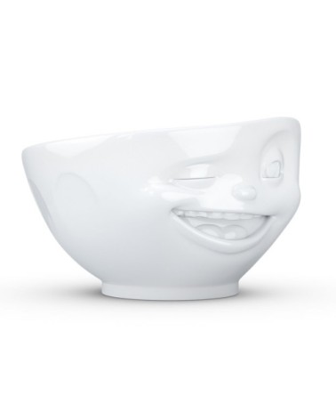 Grand bol en porcelaine clin d'oeil 500ml