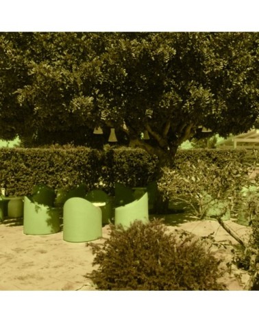 Chaise en résine recyclable sauge L65cm