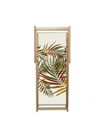 Chilienne de jardin en bois d'Eucalyptus avec motif jungle