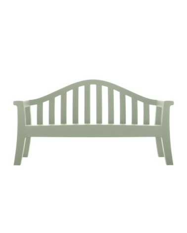 Banc pour extérieur en résine recyclable sauge L186cm