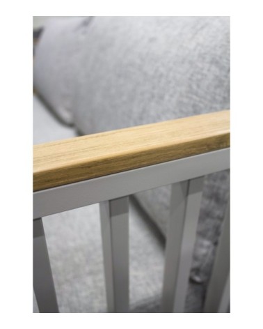 Salon de jardin 5 places en aluminium gris