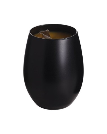 6 verres à eau noirs 36cl