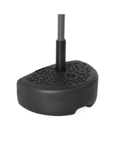 Demi-pied pour parasol en plastique noir