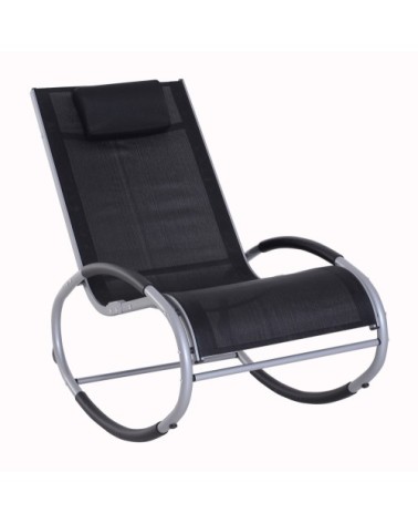 Fauteuil chaise longue à bascule design contemporain