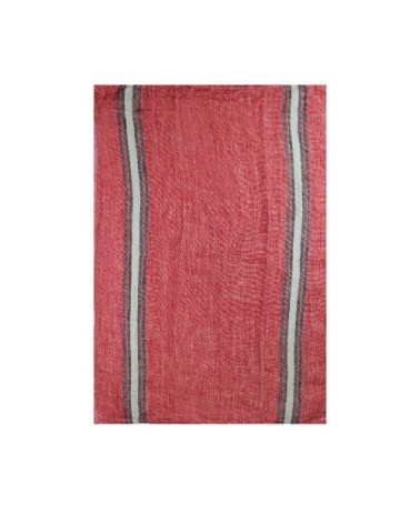 Torchon  pur lin rouge 50x70