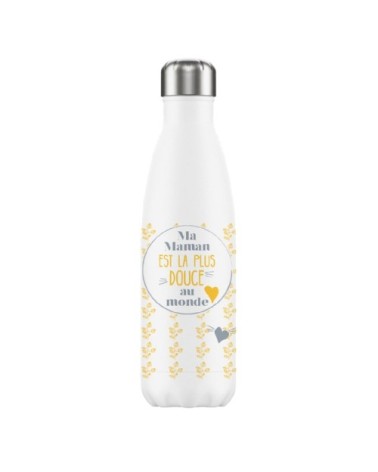 Bouteille isotherme en inox maman la plus douce 500ml