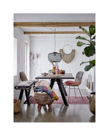 Suspension en bambou D42cm noir