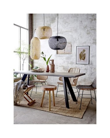 Suspension en bambou D42cm noir