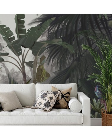 Papier peint panoramique jungle paysage Misty Forest 425x260cm
