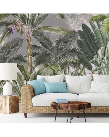 Papier peint panoramique jungle paysage botanique 425x260cm