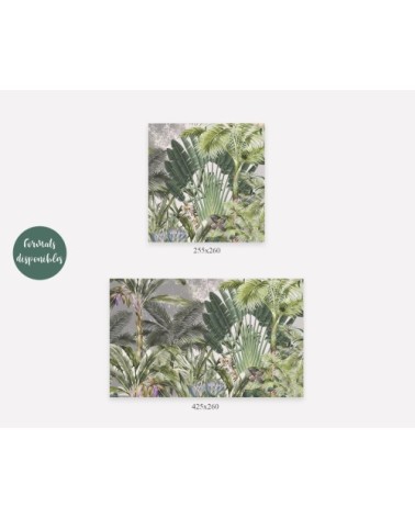 Papier peint panoramique jungle paysage botanique 425x260cm