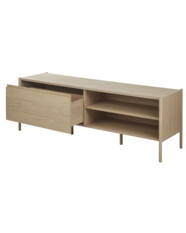 Meuble TV 1 tiroir 1 étagère en bois