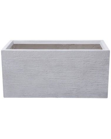 Cache-pot d'extérieur en céramique blanc H37