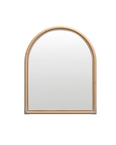 Miroir en rotin naturel