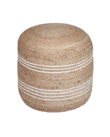 Pouf rond en jute D45 cm