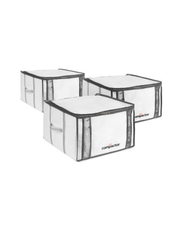 Lot 3 housses rangement sous vide M 42 x 40 x H.25 cm