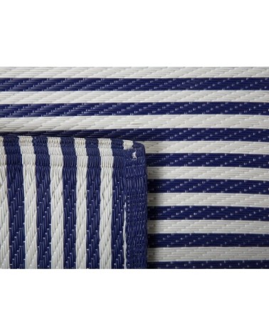 Tapis en matériaux synthétiques bleu 180x90cm