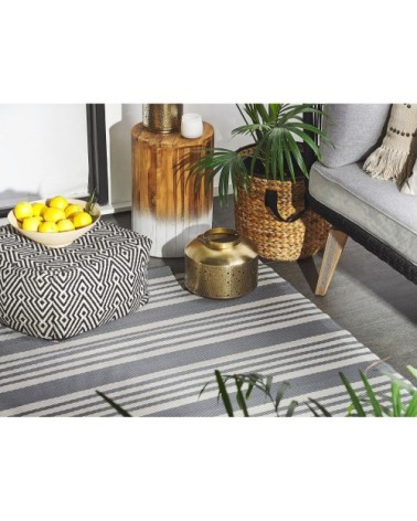 Tapis en matériaux synthétiques gris 180x120cm