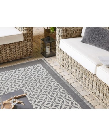 Tapis en matériaux synthétiques gris 230x160cm