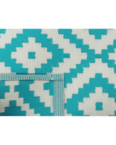 Tapis en matériaux synthétiques bleu 180x120cm