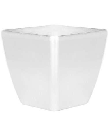 Cache-pot d'extérieur en pierre argenté H41