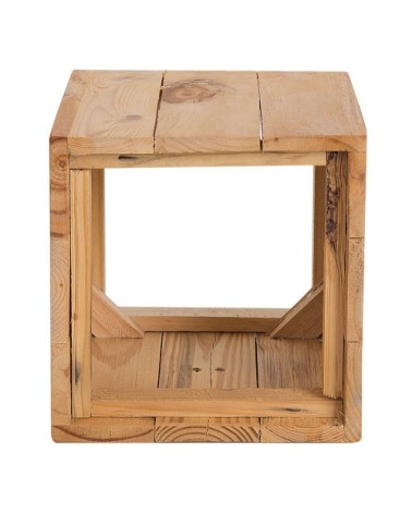 Cache-pot d'extérieur en bois solide bois clair H24