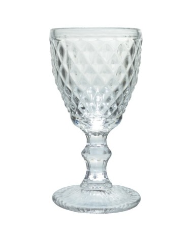 Verre à pied en verre pressé 34 cl - Lot de 6