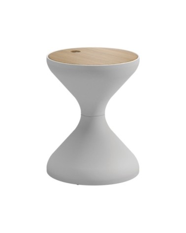 Table d'appoint blanche sans seau à glace