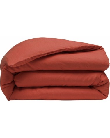 Housse de couette lin lave rouge 220x240 cm