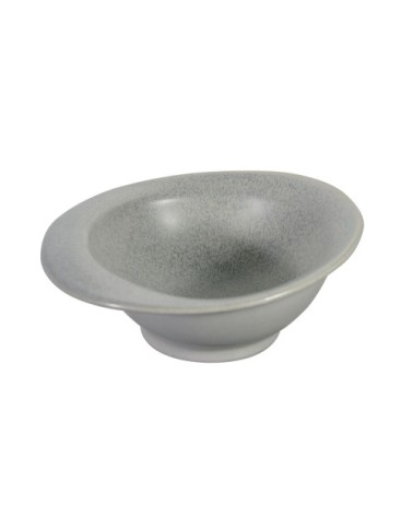 Coupelle en porcelaine gris 16,5 cm - Lot de 4