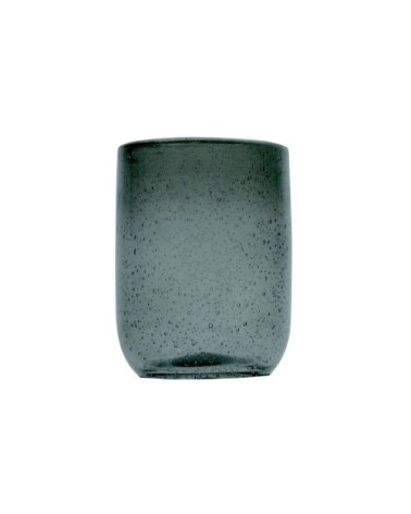 Gobelet en verre bullé ambre gris 28 cl - Lot de 6