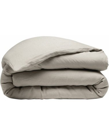 Housse de couette lin lave beige 220x240 cm