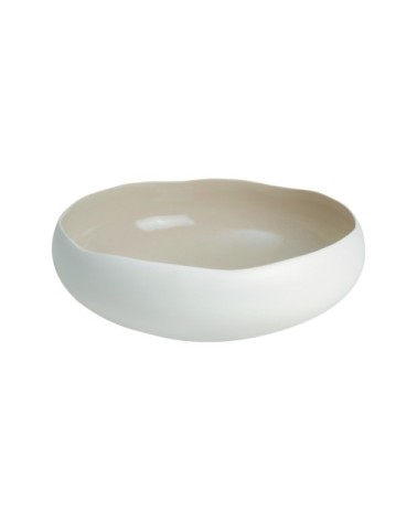 Coupe en grès de table beige 27 cm