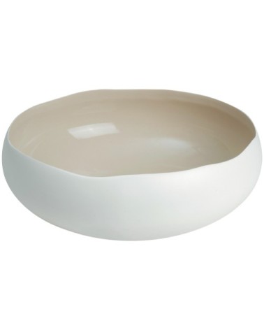 Coupe en grès de table beige 34 cm