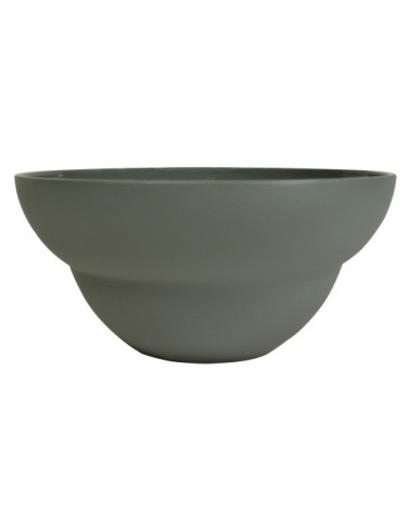 Coupelle en porcelaine gris 17.5 cm - Lot de 6