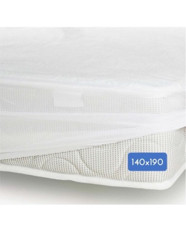 Protège matelas Bambou jersey imperméabilisé - Blanc - 140x190 cm