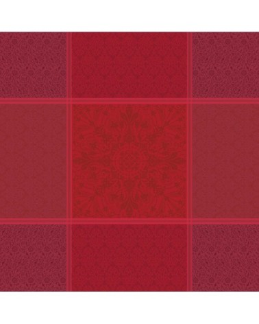 Nappe antitache déperlant pur coton bordeaux 172X172