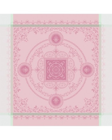 Nappe antitache déperlant pur coton rose 174X364