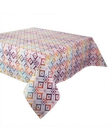 Nappe  pur coton multicolore 155x225