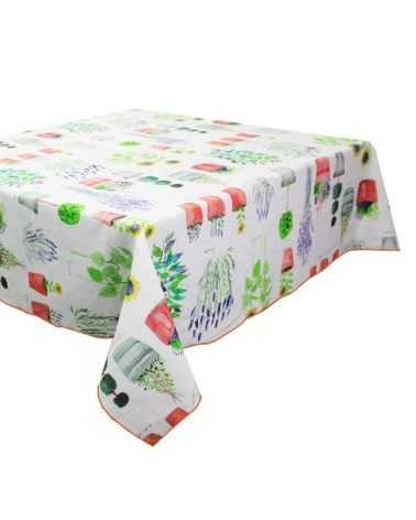 Nappe carrée  métis lin & coton Multicolore 115x115