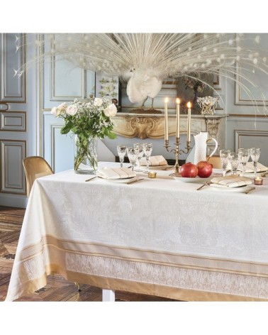 Nappe antitache déperlant coton & autres fibres or 174X364